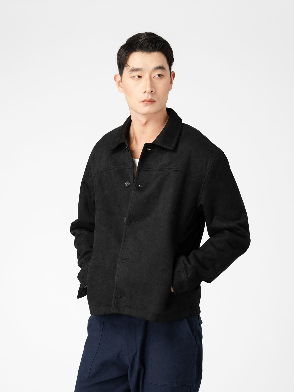 Jacob Suede Jacket - Black