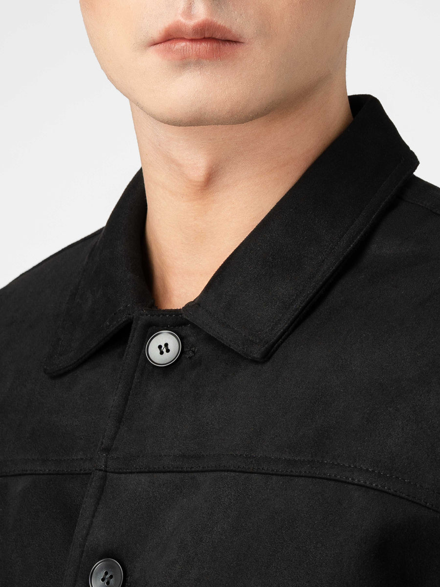 Jacob Suede Jacket - Black