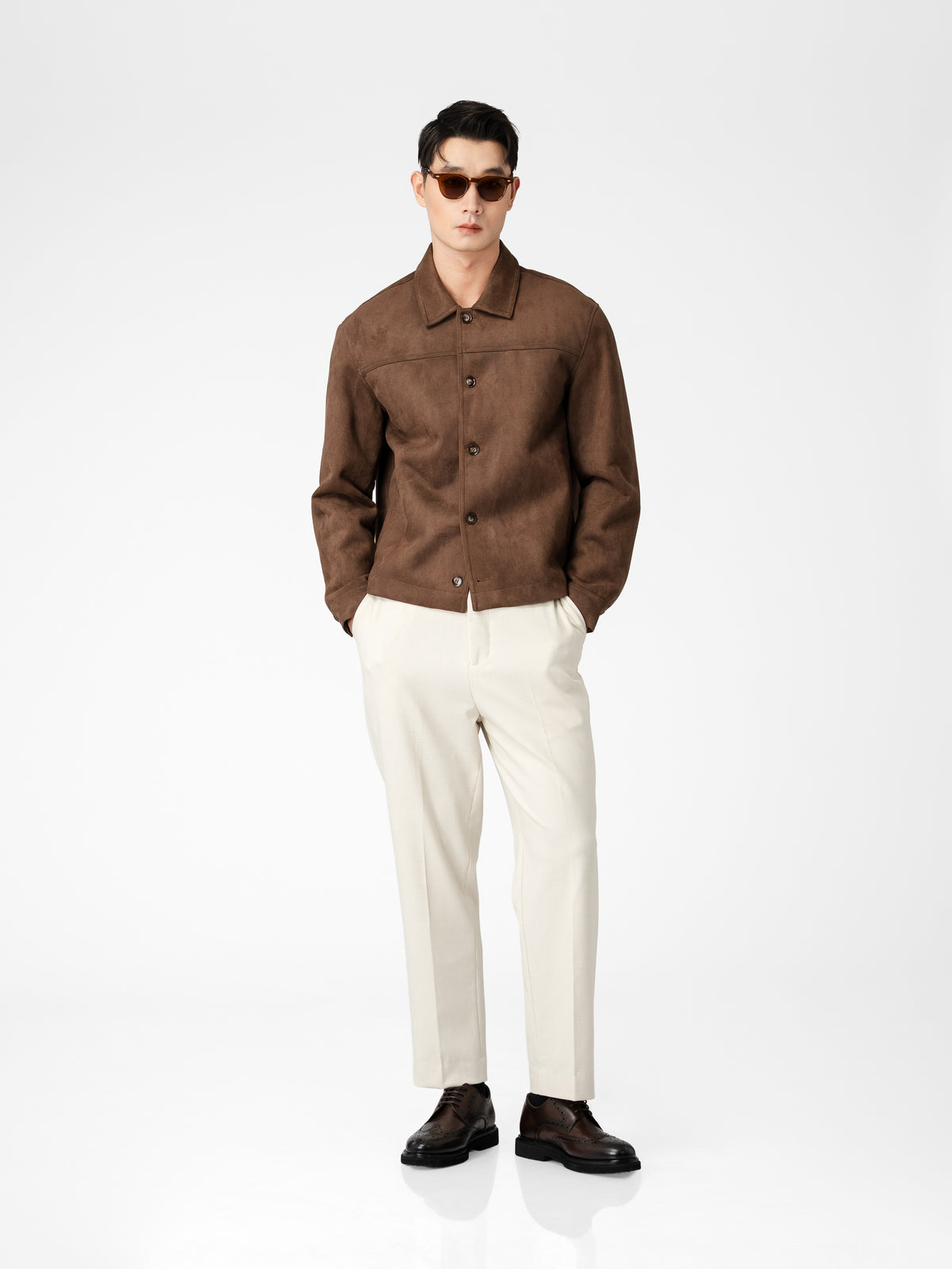 Jacob Suede Jacket - Brown