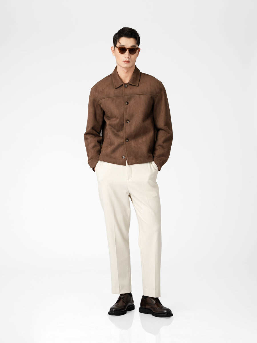 Jacob Suede Jacket - Brown