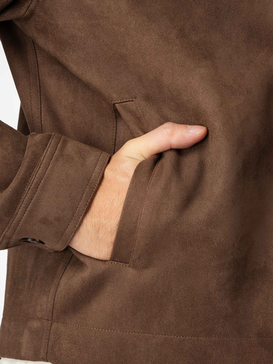 Jacob Suede Jacket - Brown