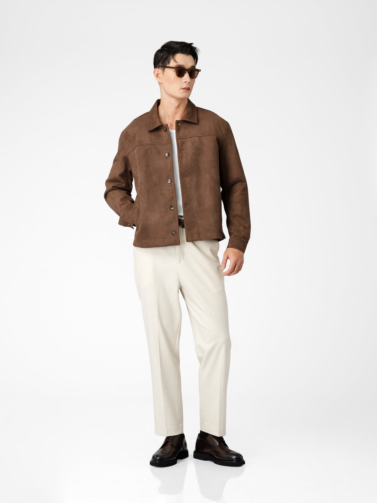 Jacob Suede Jacket - Brown
