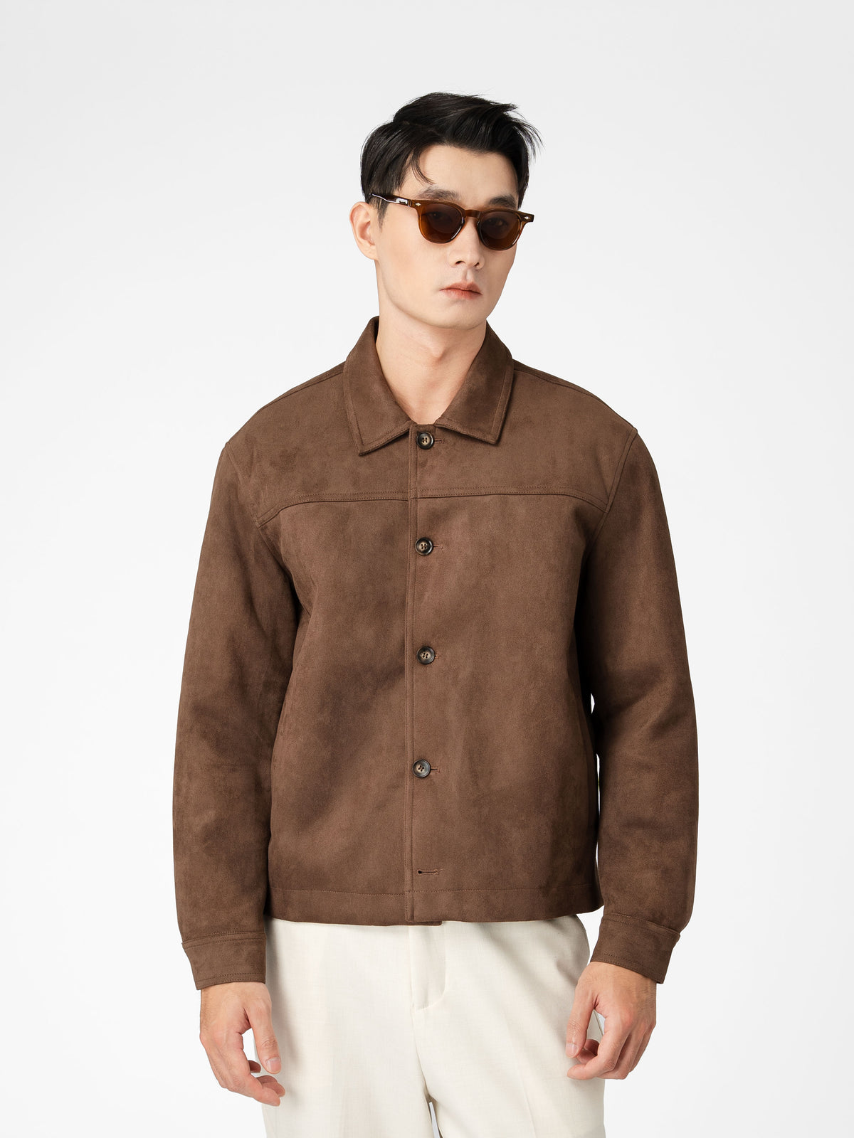 Jacob Suede Jacket - Brown