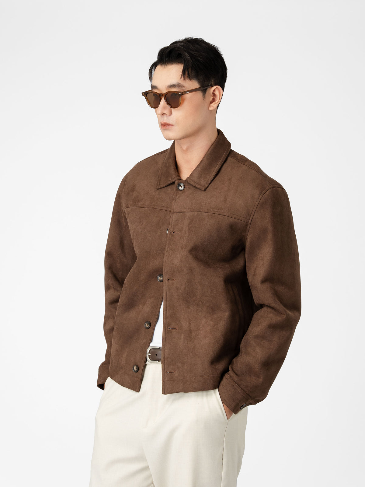 Jacob Suede Jacket - Brown