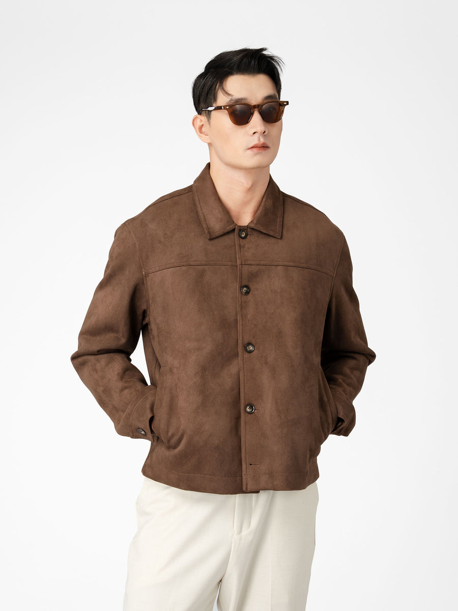 Jacob Suede Jacket - Brown
