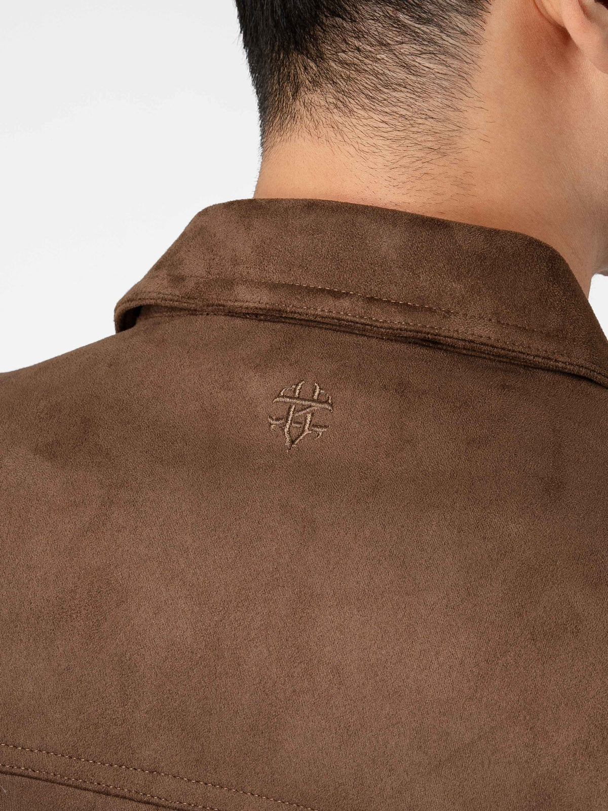 Jacob Suede Jacket - Brown