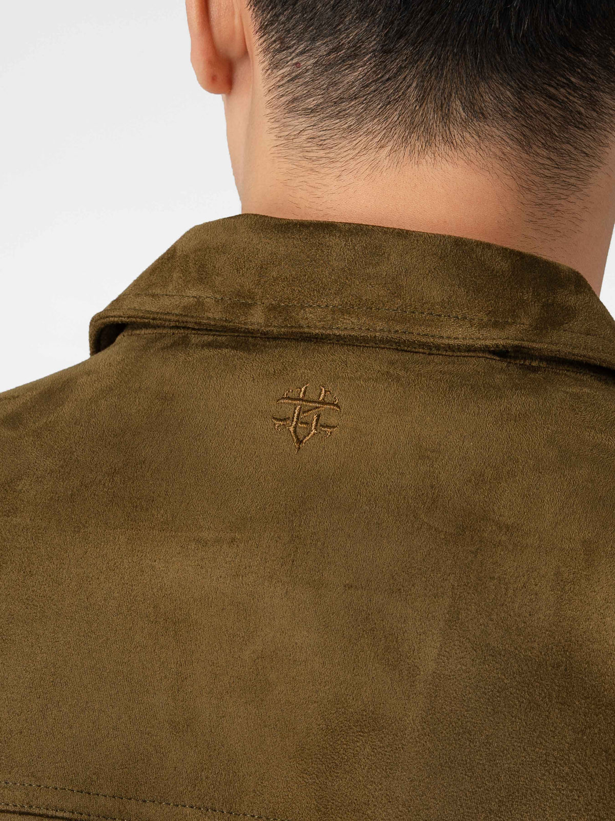 Jacob Suede Jacket - Olive Green