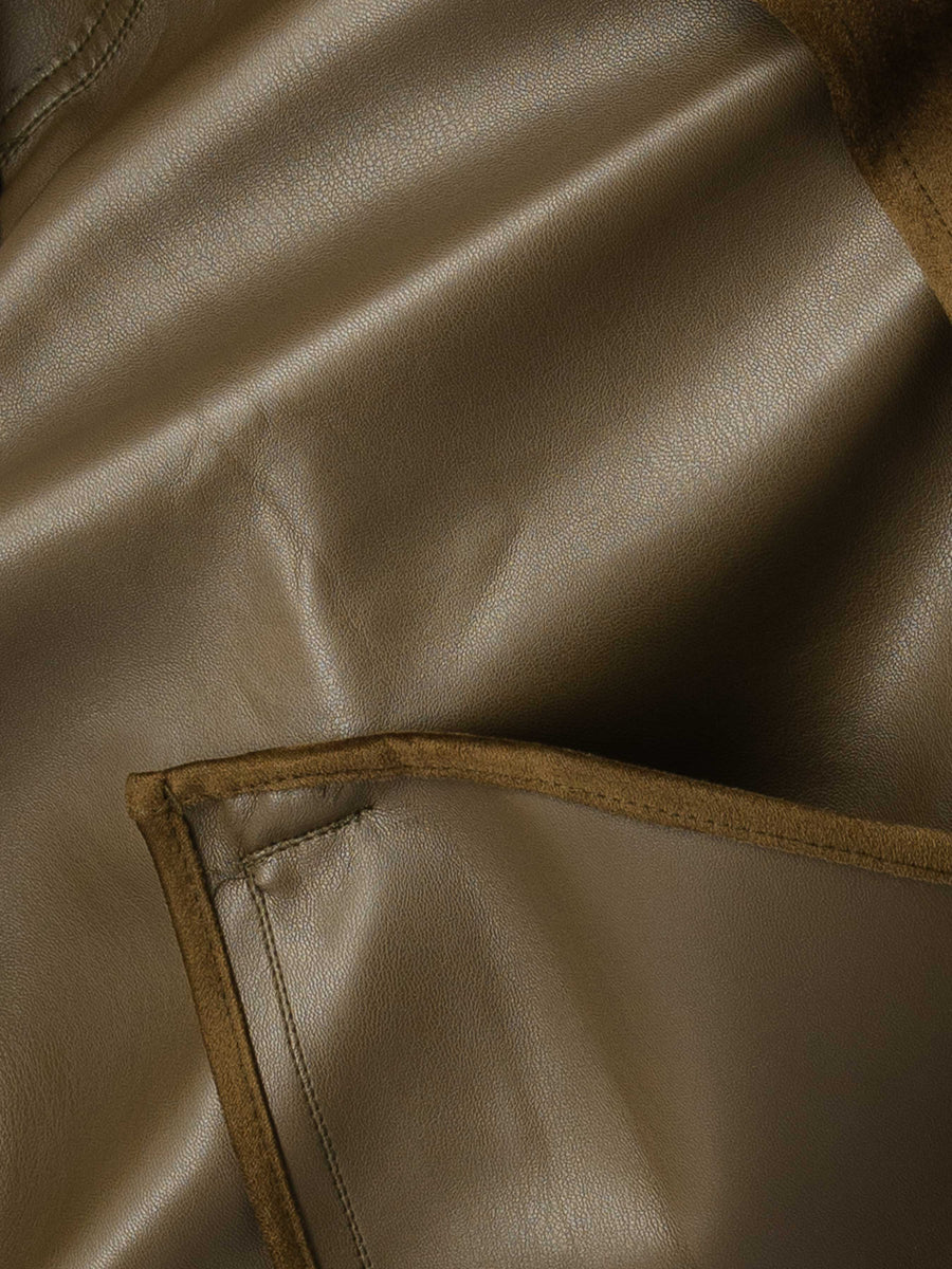 Jacob Suede Jacket - Olive Green