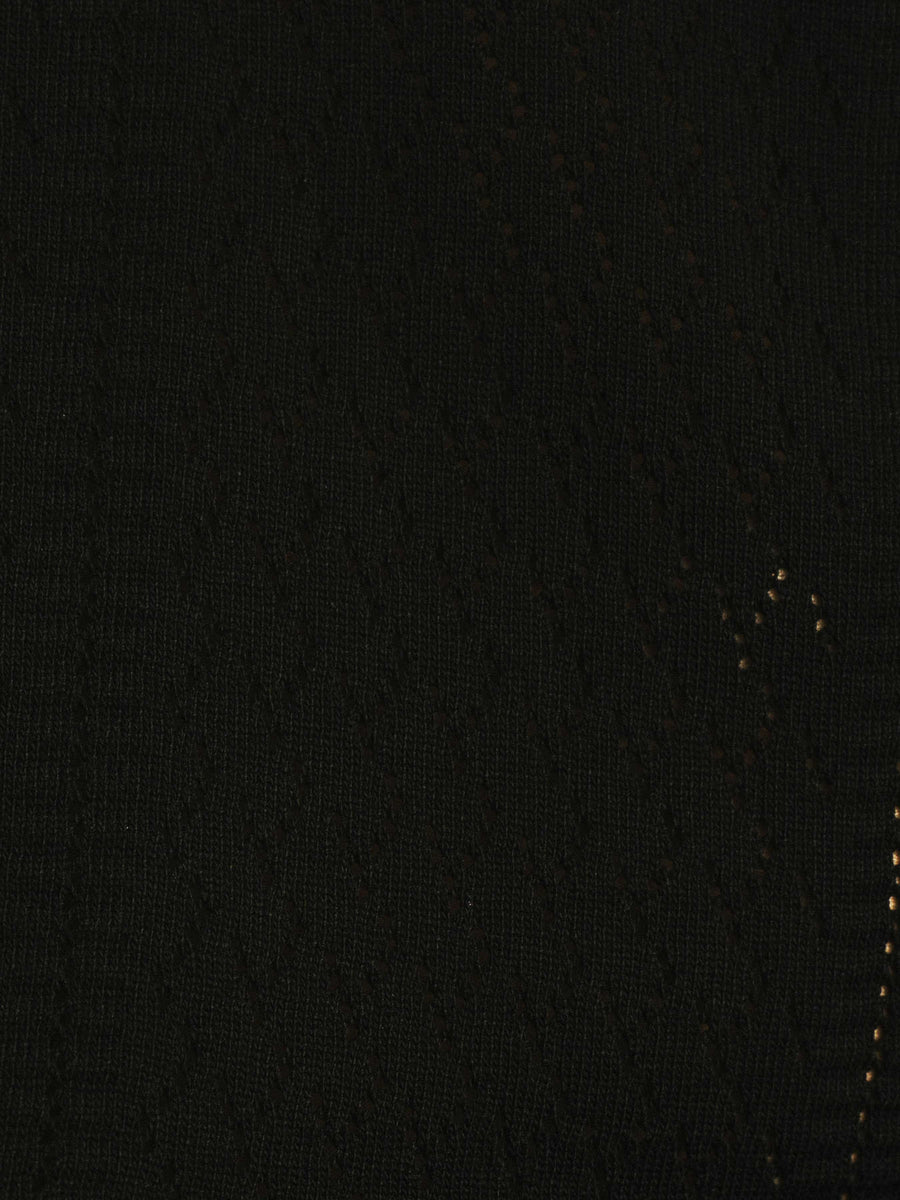 Kael Knit Polo Tee - Black