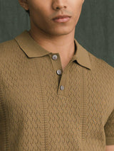 Kael Knit Polo Tee - Green