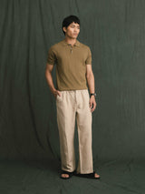 Kael Knit Polo Tee - Green
