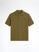 Kael Knit Polo Tee - Green