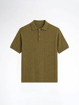 Kael Knit Polo Tee - Green