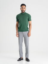 Knit-Crew-Neck-Tee-Green_02 - Zeve