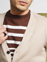 KnitCardiganBeigeButton-Up7 - Zeve
