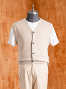 KnitVestBeigeButtonUp06 - Zeve