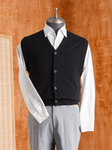 KnitVestBlackButtonUp06 - Zeve