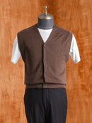 KnitVestMochaButtonUp01 - Zeve