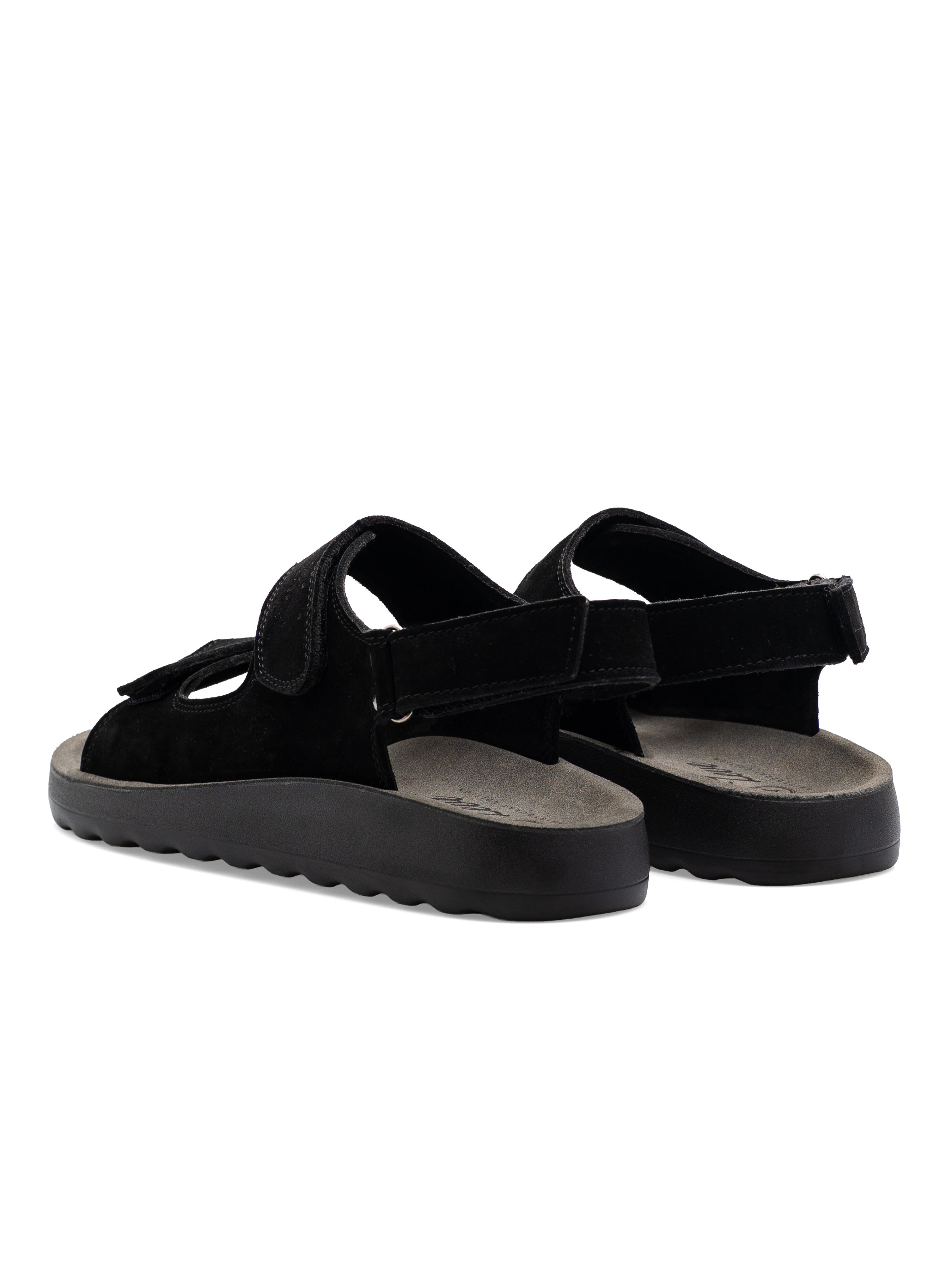 Kyle Sandal - Black Suede Leather
