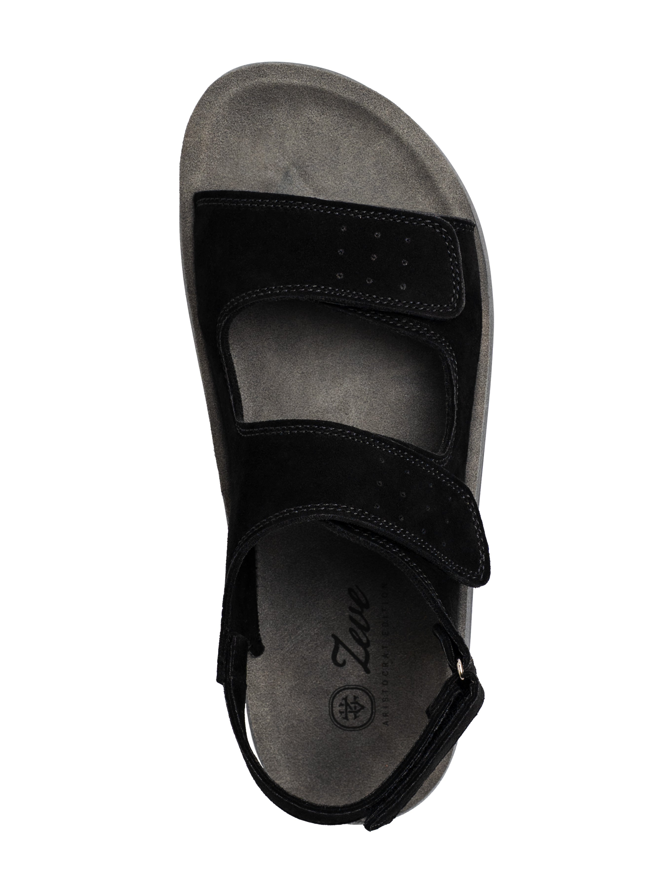 Kyle Sandal - Black Suede Leather