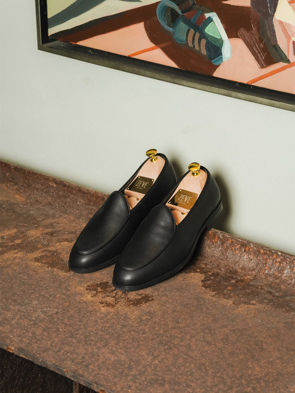 Belgian Loafer - Solid Black Leather
