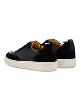 Leon Slip Sneakers  - Black Suede Leather