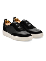 Leon Slip Sneakers  - Black Suede Leather