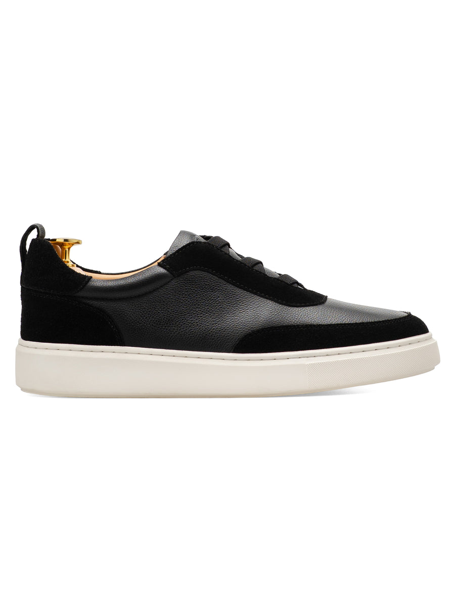 Leon Slip Sneakers  - Black Suede Leather