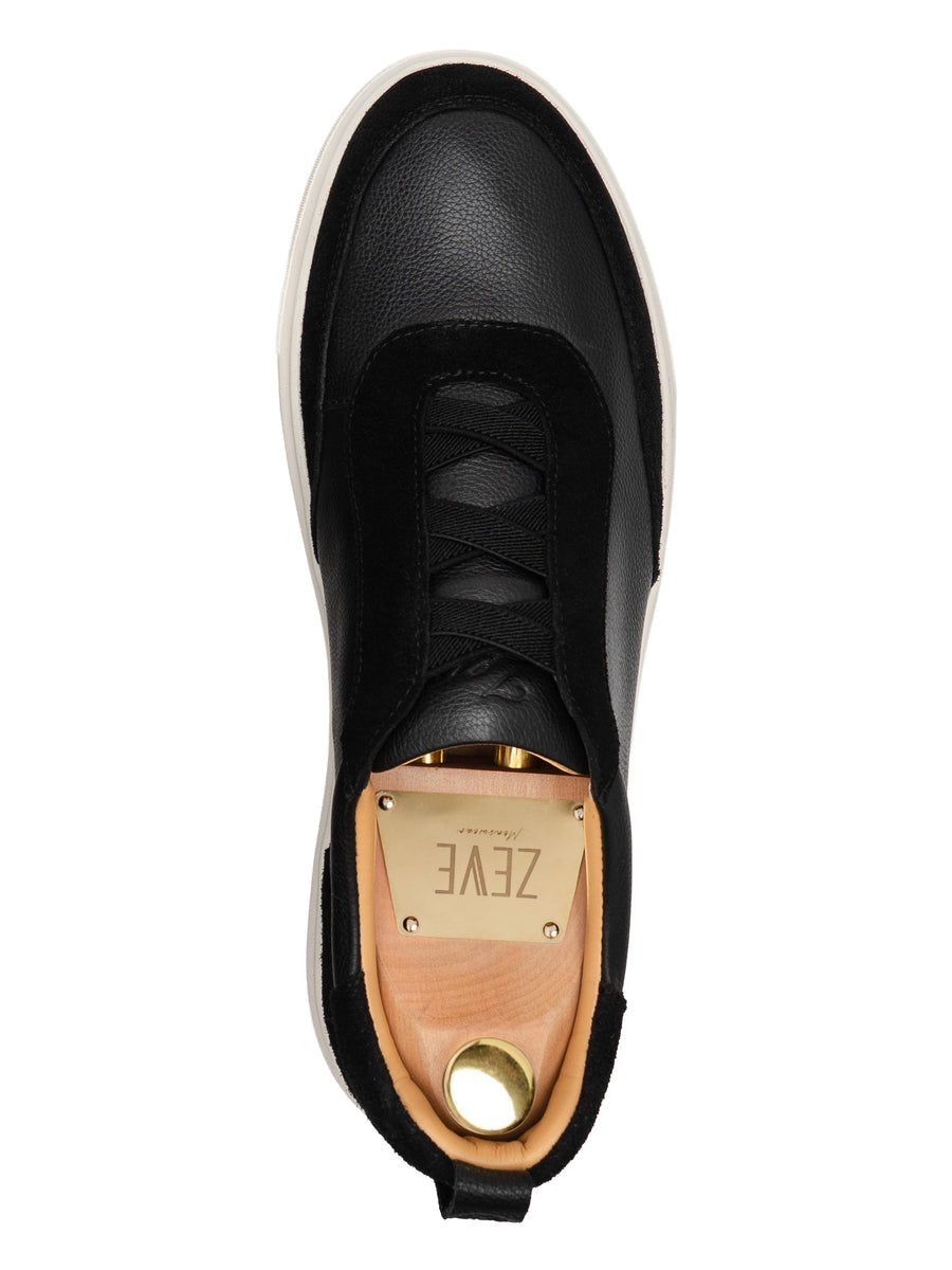 Leon Slip Sneakers  - Black Suede Leather