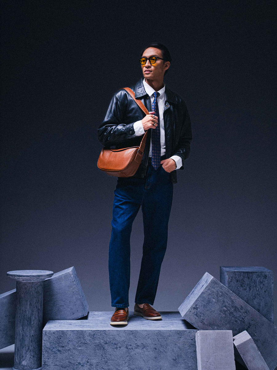 LeoneCrossbodyBagBrownPebbleGrainLeather2 - Zeve