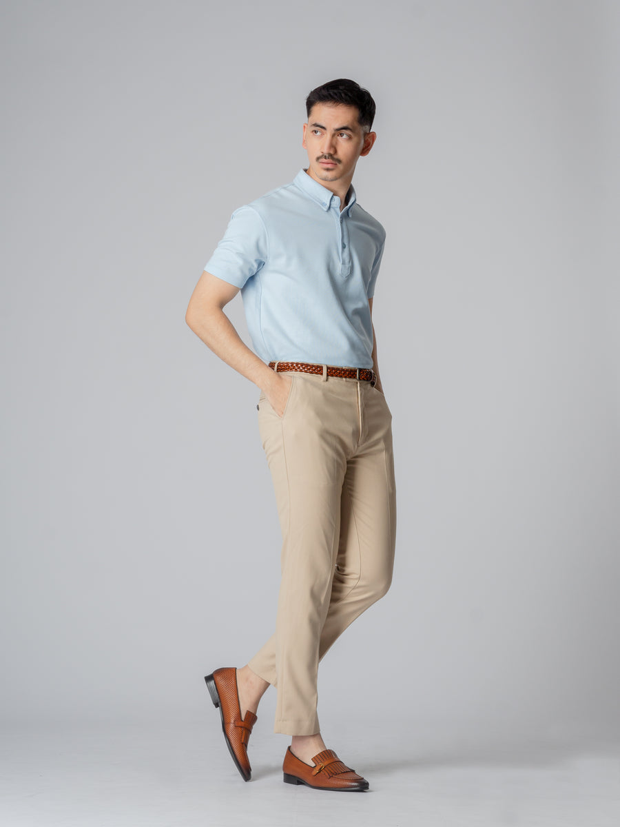 Light-Blue-Polo-Button-Down-Short-1 - Zeve