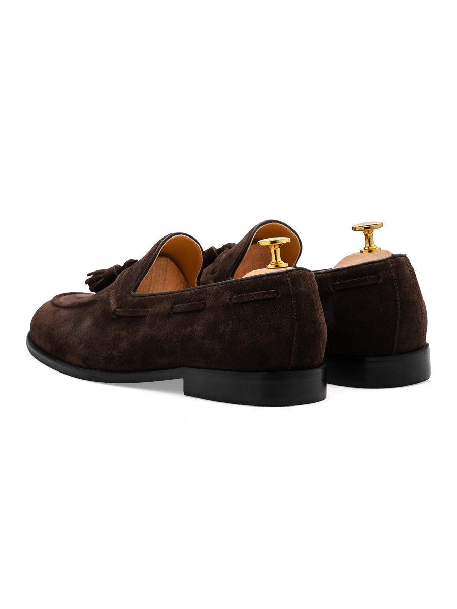 Lucien Tassel Loafer - Coffee Suede Leather