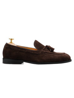 Lucien Tassel Loafer - Coffee Suede Leather