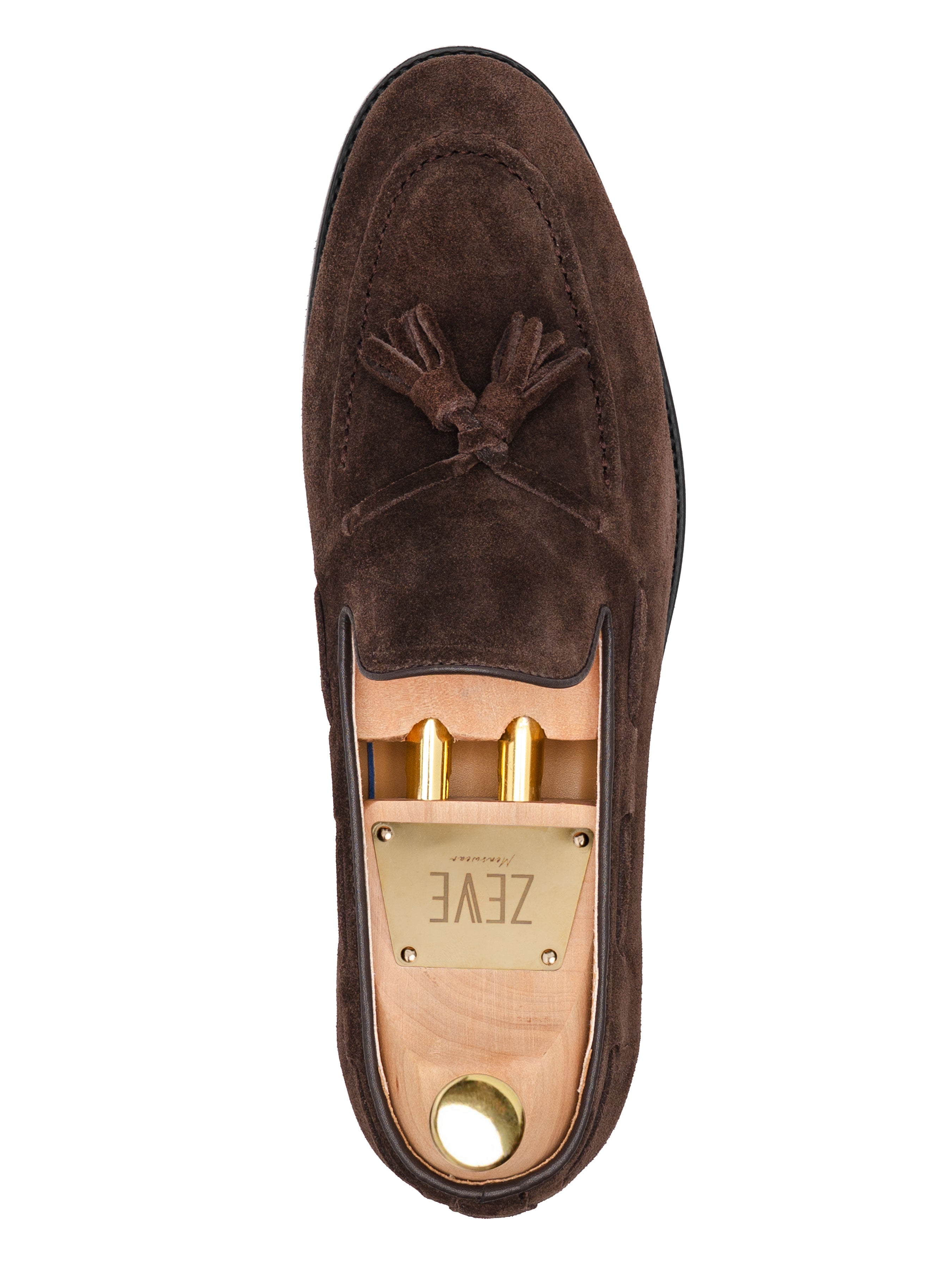 Lucien Tassel Loafer - Coffee Suede Leather