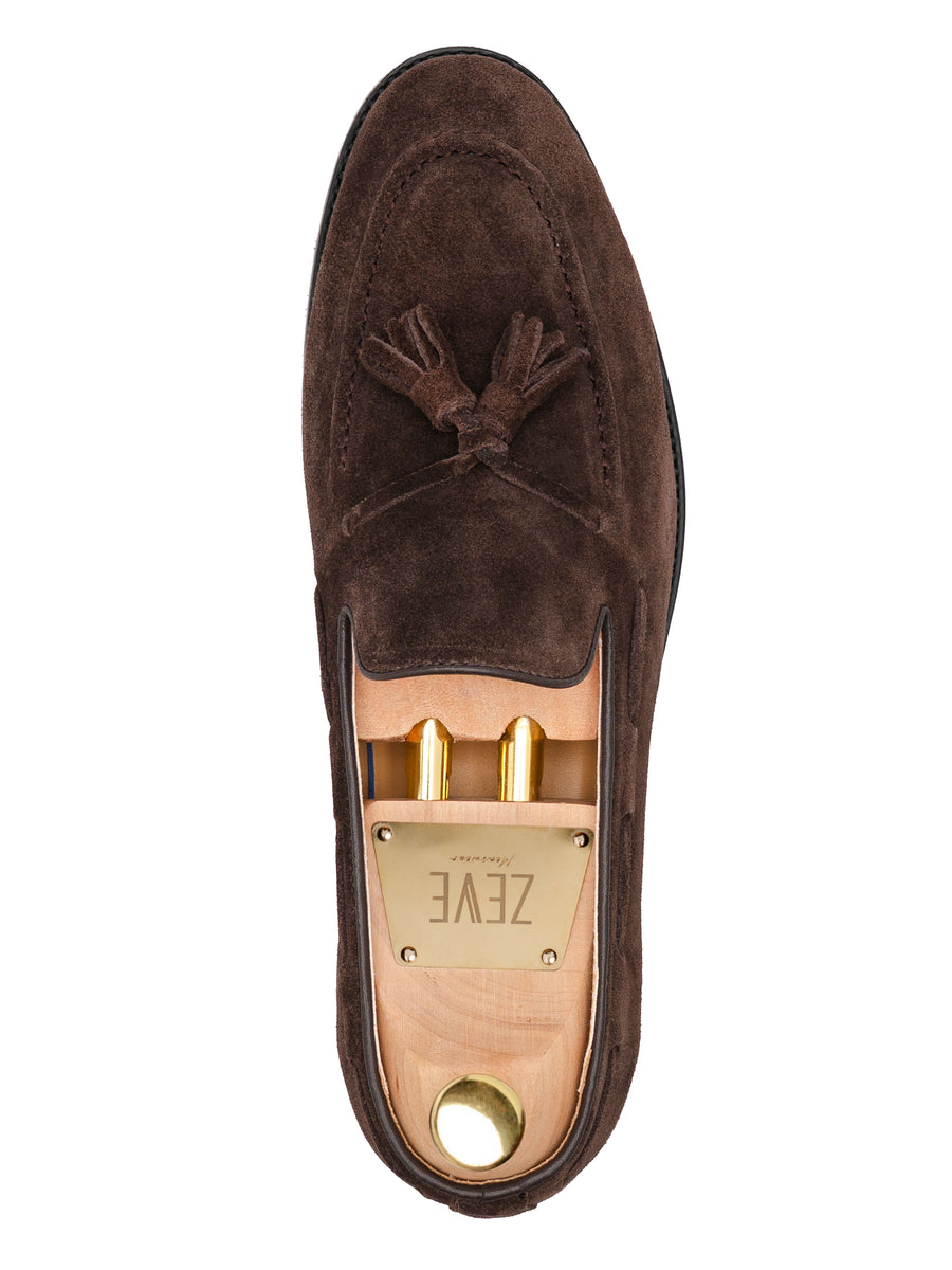 Lucien Tassel Loafer - Coffee Suede Leather