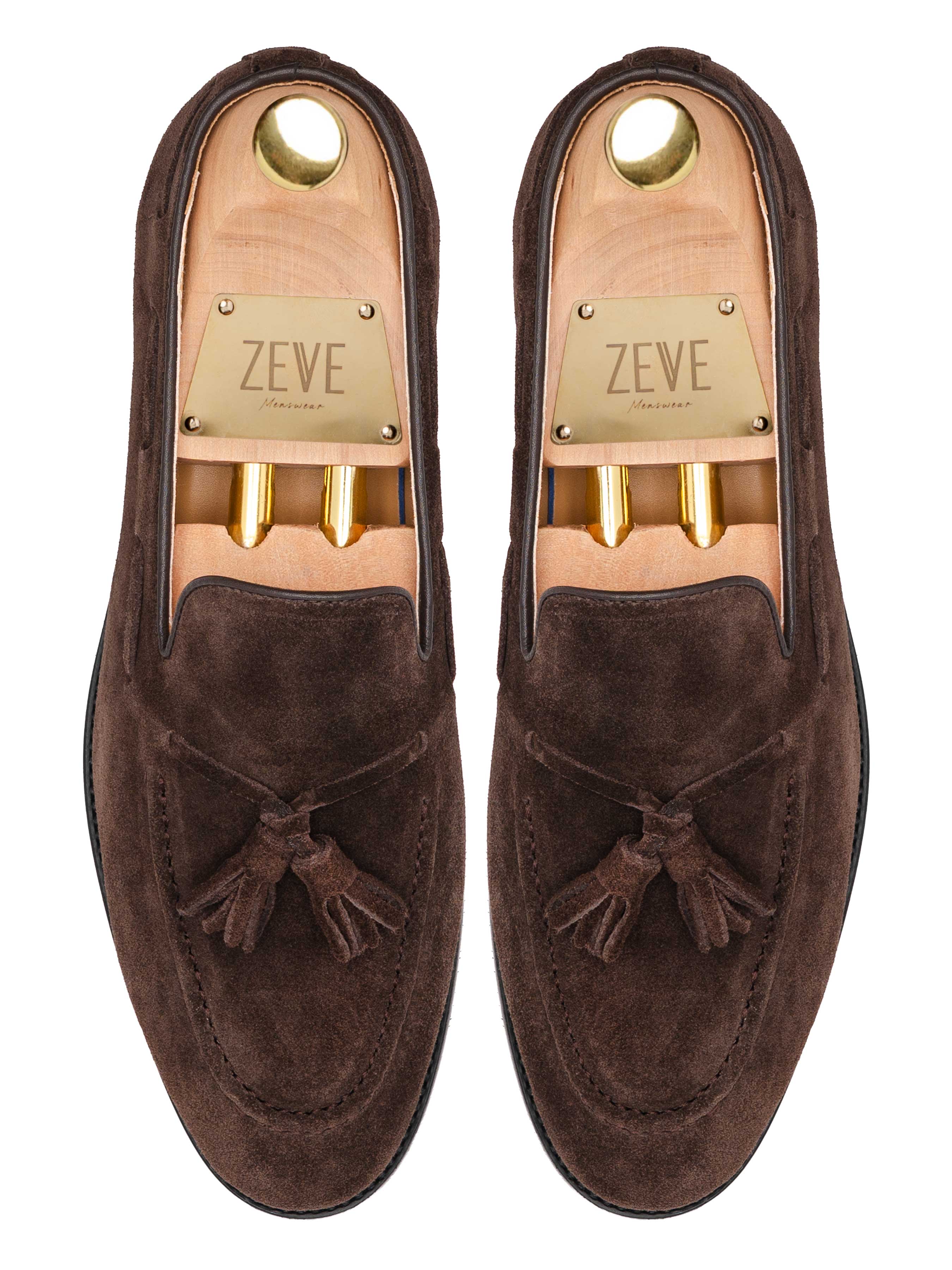 Lucien Tassel Loafer - Coffee Suede Leather