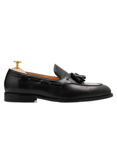Lucien Tassel Loafer - Solid Black Leather