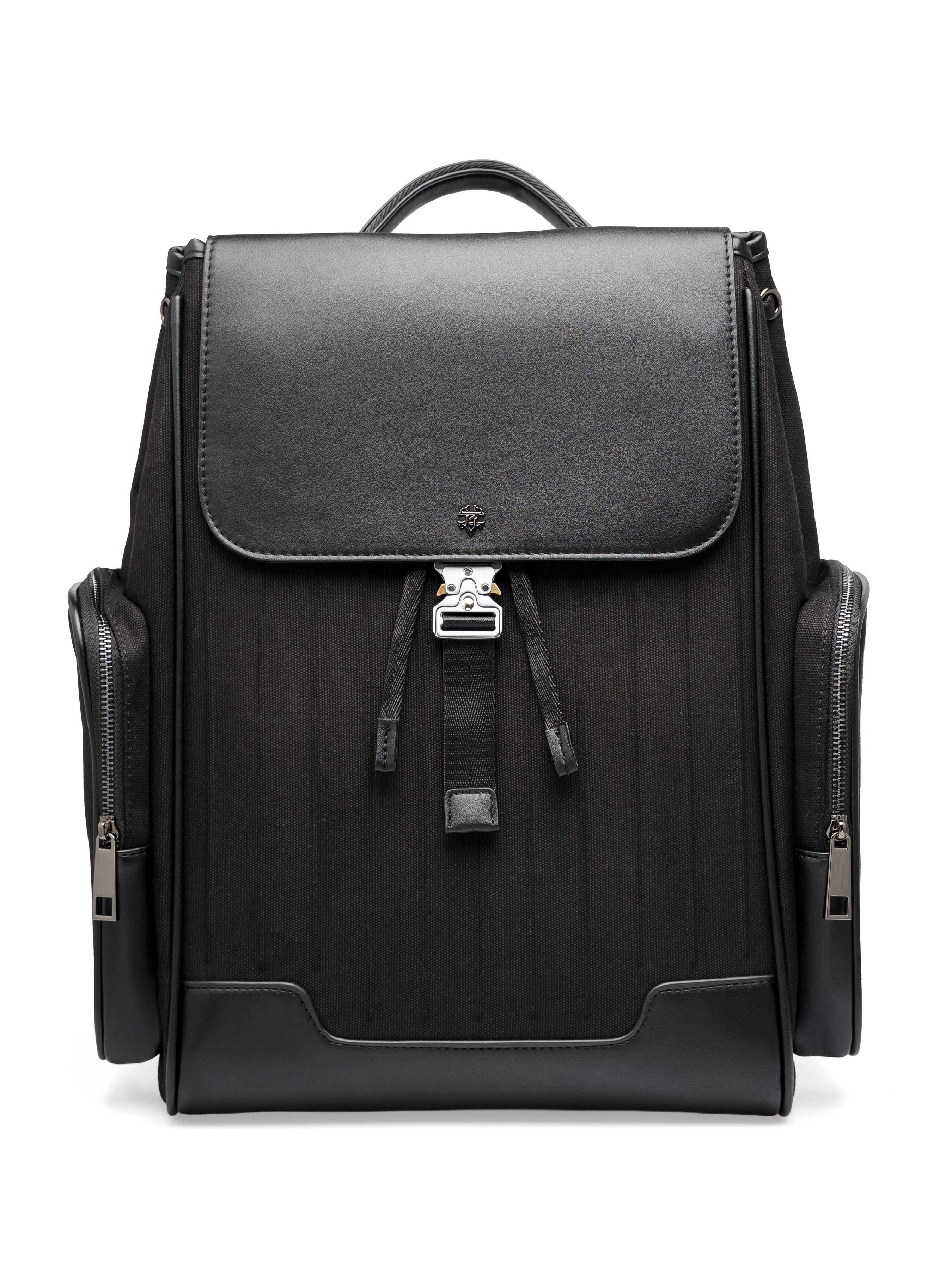 LussoBackpackBlackLeather1 - Zeve