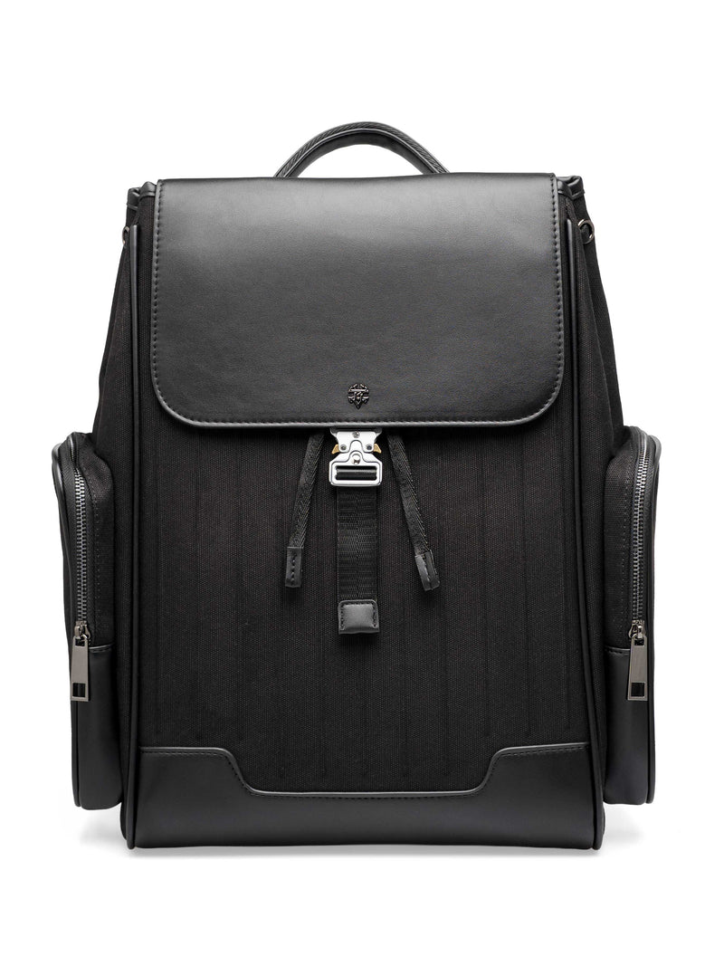 LussoBackpackBlackLeather1 - Zeve