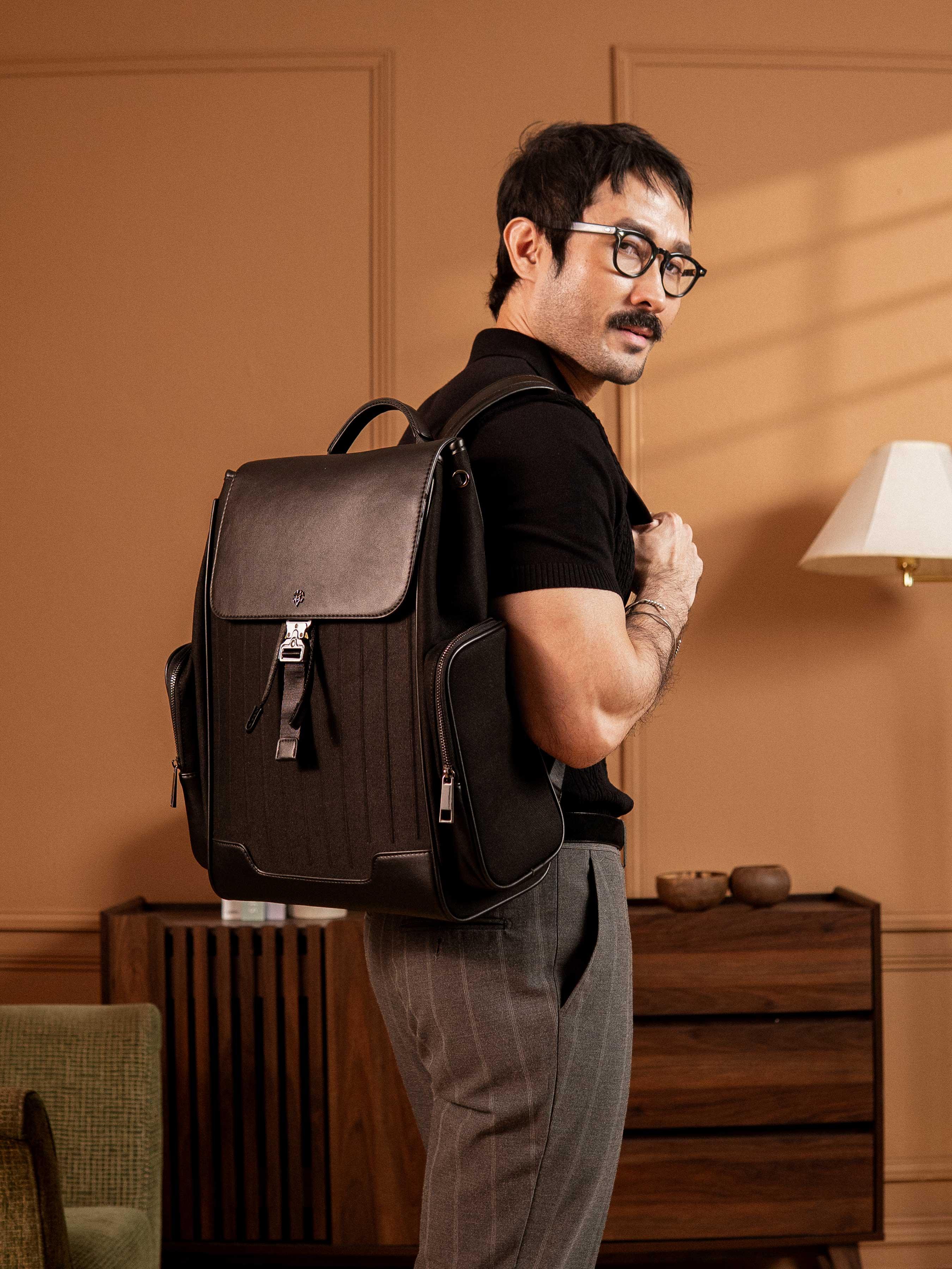 LussoBackpackBlackLeather7 - Zeve