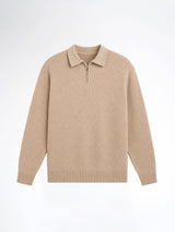 Marcel Knit - Beige Quater-Zip