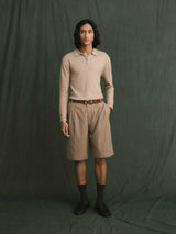Marcel Knit - Beige Quater-Zip