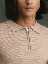 Marcel Knit - Beige Quater-Zip