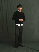 Marcel Knit - Black Quater-Zip