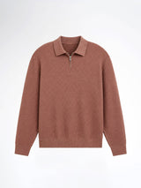 Marcel Knit - Mocha Quater-Zip