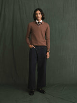 Marcel Knit - Mocha Quater-Zip