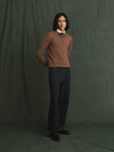 Marcel Knit - Mocha Quater-Zip