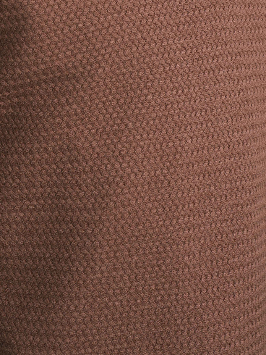 Marcel Knit - Mocha Quater-Zip