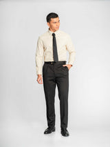 Marcello-Stripe-Shirt-Cream-Brown-Stripe-_Button-Down-Collar_-6 - Zeve