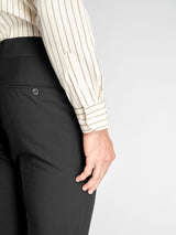 MarcelloStripeShirtCreamGreenStripe_ButtonDownCollar_Cuff - Zeve